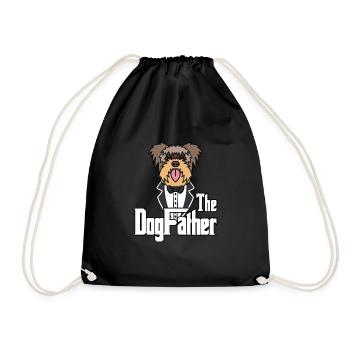 The Dogfather Dog Bolonka Dogs Fête des pères - Sac de sport léger - noir - Devant