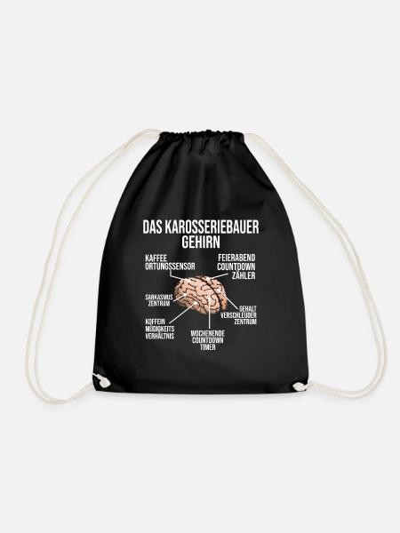 Karosseriebauer Gehirn Karosseriebau Mechaniker - Turnbeutel - Schwarz