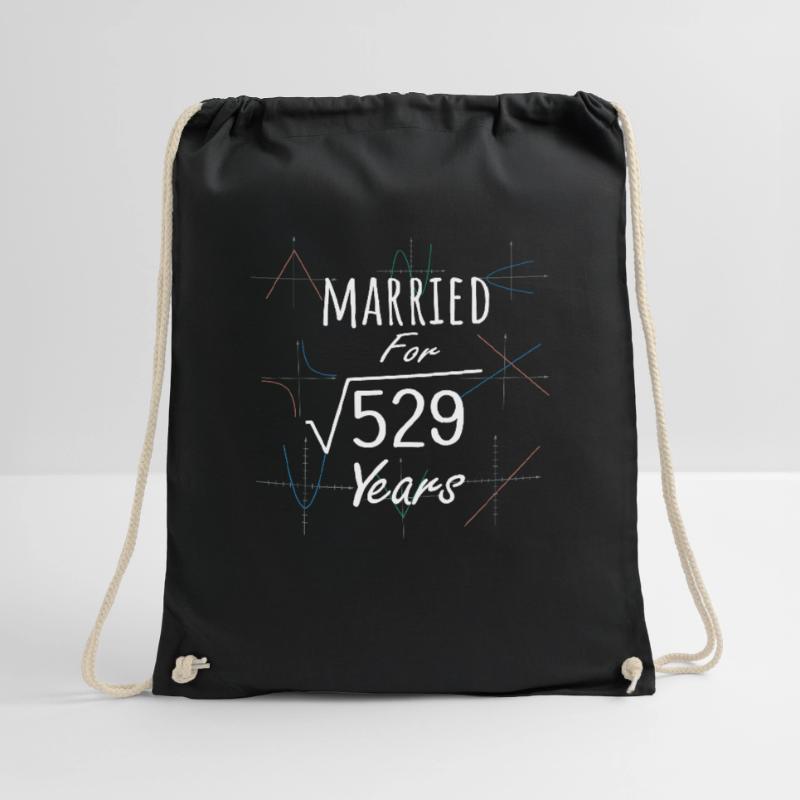 Math 23rd Anniversary Gift Married Square Root Of Drawstring Bag