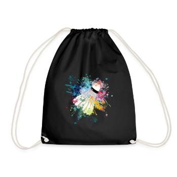 A eau explosion de couleur Splash Design Ressortball - Sac de sport léger - noir - Devant