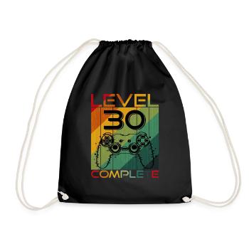 30 Anniversaire Niveau 30 Complete Gamer cadeau - Sac de sport léger - noir - Devant