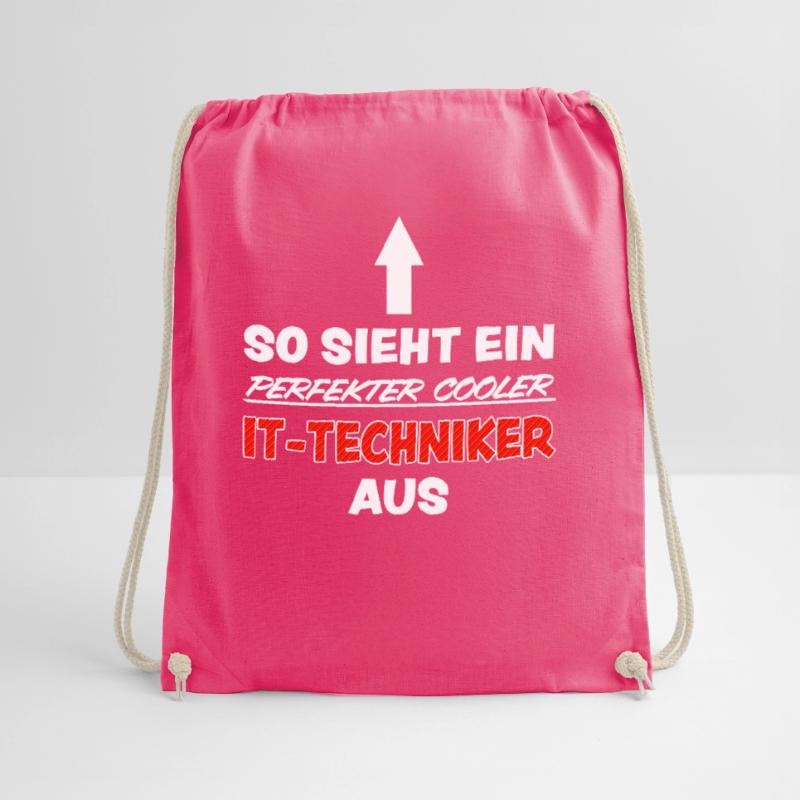 IT Techniker Lustiger Spruch Computer Fun Geschenk Turnbeutel