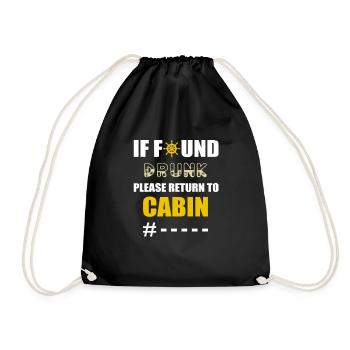 Si vous trouvez ivre, veuillez retourner à la croisière en cabine - Sac de sport léger - noir - Devant