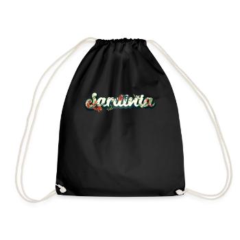Flora Travel To Sardinia Holiday Italy - Turnbeutel - Schwarz - Vorne