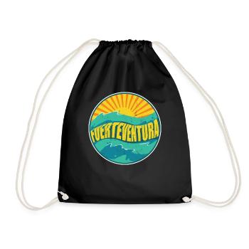 Summer Vacation Vintage Canary Travel - Turnbeutel - Schwarz - Vorne
