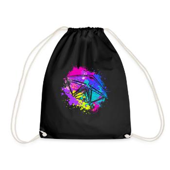 Art Hang Gliding Extreme Sports Skydiver - Turnbeutel - Schwarz - Vorne