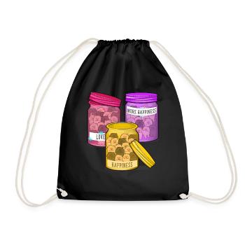 Happy Pomeranian Dog Lover Happiness - Turnbeutel - Schwarz - Vorne