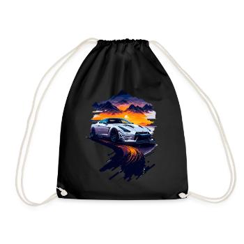 Voiture de sport - Sac de sport léger - noir - Devant