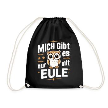 oiseau de nuit hibou hibou oiseau - Sac de sport léger - noir - Devant