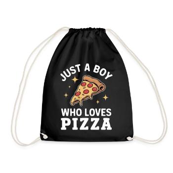 Pizza Italy Fast Food - Drawstring Bag - black - Front