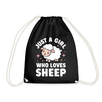 Sheep Sheep Farmer Lamb Farmer - Drawstring Bag - black - Front