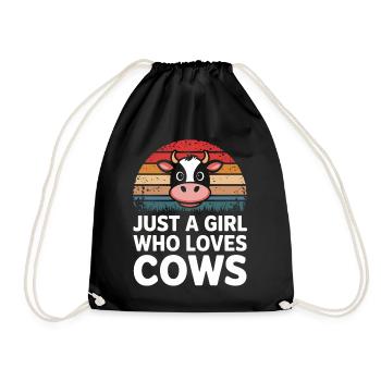 Éleveur de vaches Ferme Éleveur de vaches - Sac de sport léger - noir - Devant