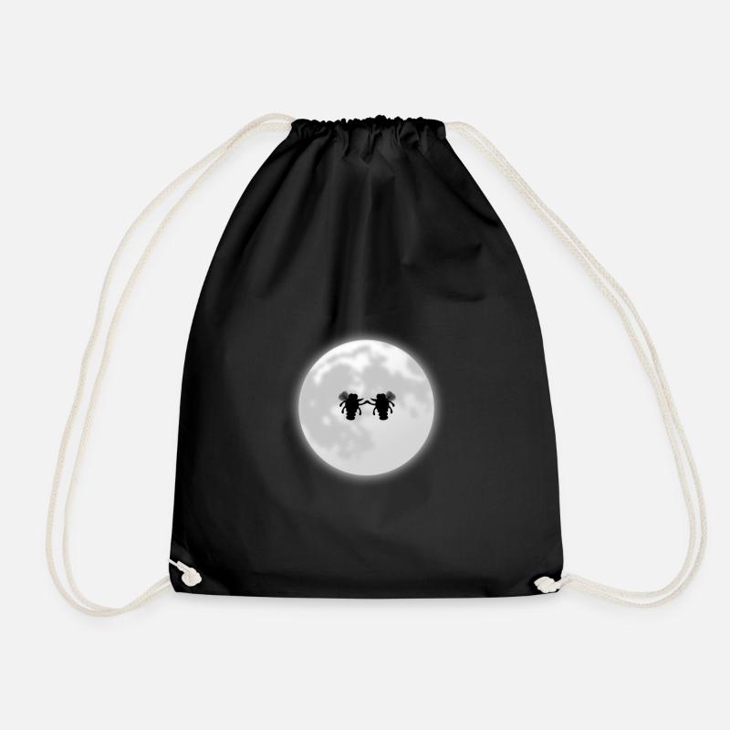 Glow in the dark - Turnbeutel - Schwarz