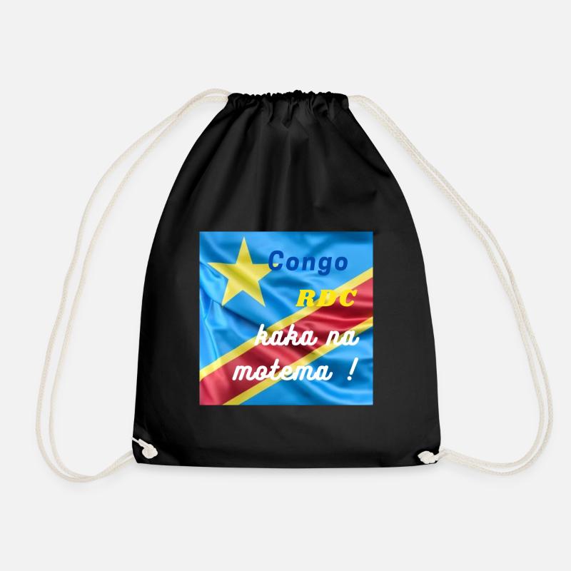 Congo RDC kaka na motema ! - Sac de sport léger - noir