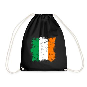 Drapeau irlandais Vintage Drapeau irlandais Dublin - Sac de sport léger - noir - Devant