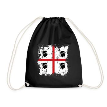 Sardinia Flag Sardinian Flag Sardegna Flag - Drawstring Bag - black - Front