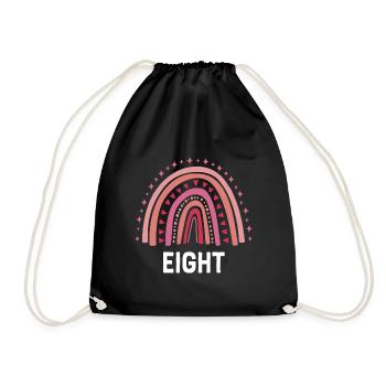 Red Rainbow Eight ans 8e anniversaire - Sac de sport léger - noir - Devant