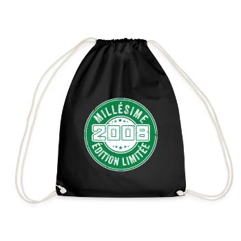 Millésime 2008 | édition limitée Anniversaire 2008 - Sac de sport léger - noir - Devant