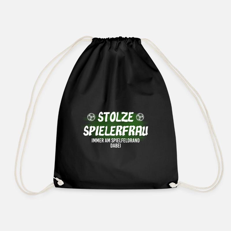 Stolze Spielerfrau - Turnbeutel - Schwarz