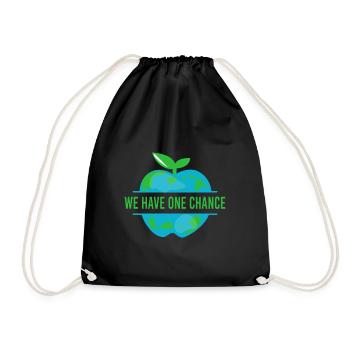 Climate Change Global Warming Environmental Activist Earth - Drawstring Bag - black - Front