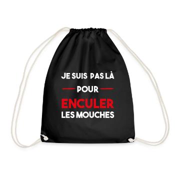 cadeau citation beauf enculer les mouches - Sac de sport léger - noir - Devant