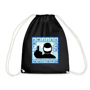 contrôle technique moto - Sac de sport léger - noir - Devant