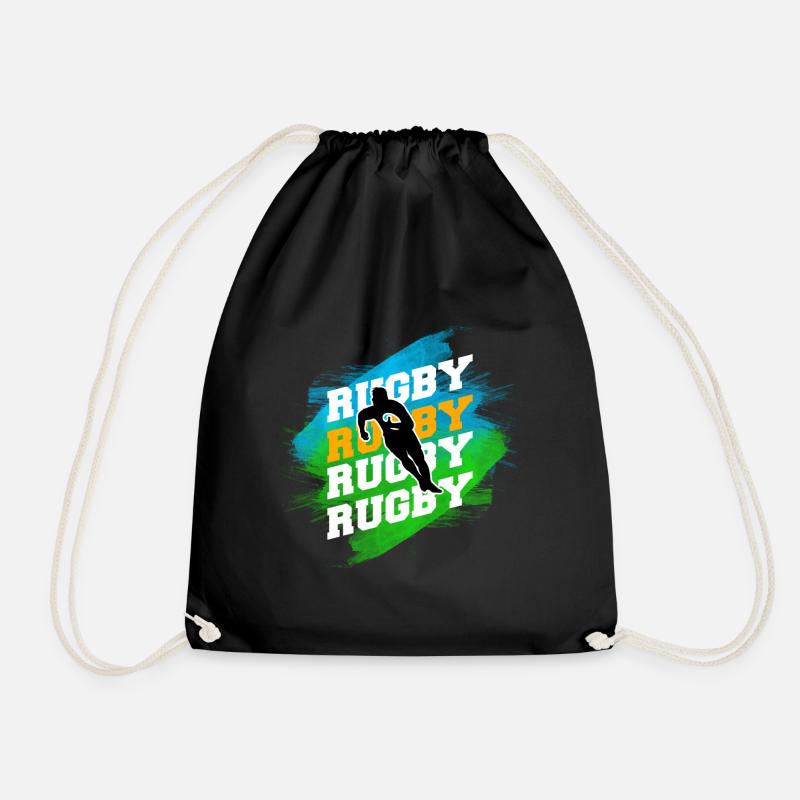 Rugby - Turnbeutel - Schwarz