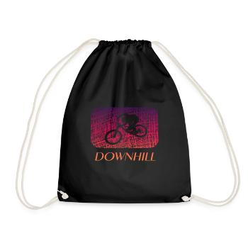 Downhill - Turnbeutel - Schwarz - Vorne