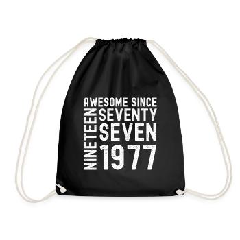 Génial depuis 1977 Année du cadeau d’anniversaire - Sac de sport léger - noir - Devant