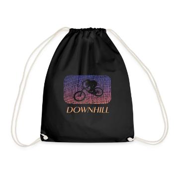 Downhill biken MTB - Turnbeutel - Schwarz - Vorne