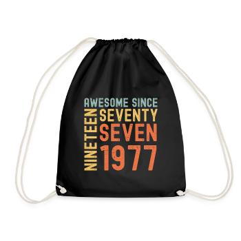 Génial depuis 1977 Année du cadeau d’anniversaire - Sac de sport léger - noir - Devant
