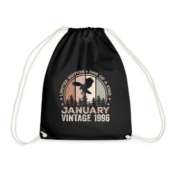 Incomparable since January 1996 28 Anniversary - Drawstring Bag - black - Front
