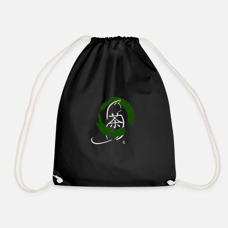 Matcha - Drawstring Bag - black