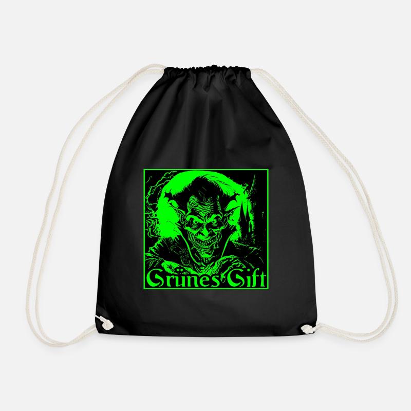 Dracula, grünes Gift - Turnbeutel - Schwarz