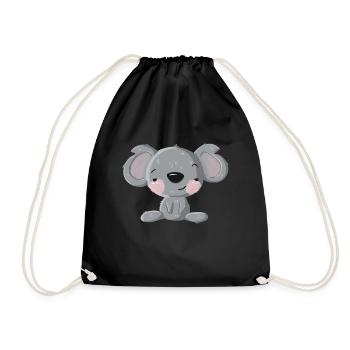 Flirt Koala - Drawstring Bag - black - Front