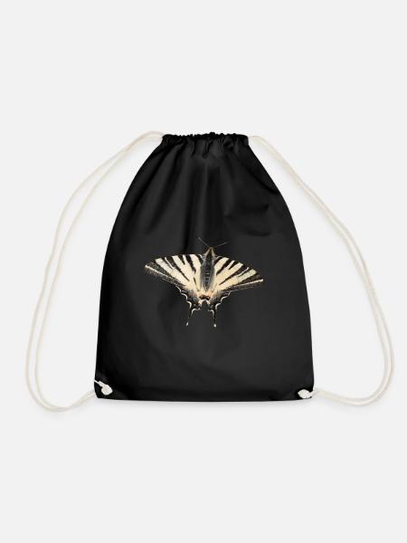 Scarce swallowtail - Drawstring Bag - black
