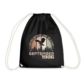 Incomparable depuis septembre 1986 38 Anniversaire - Sac de sport léger - noir - Devant