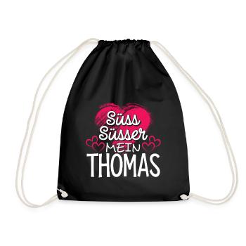 THOMAS - süss - Turnbeutel - Schwarz - Vorne