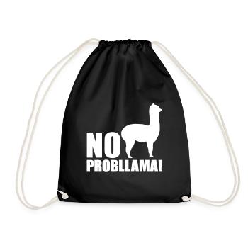 Cool Alpaca No Prob Llama Meme Fun Dire - Sac de sport léger - noir - Devant