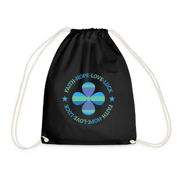 trèfle - Sac de sport léger - noir - Devant