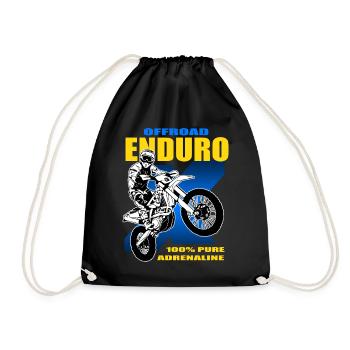 Enduro Offroad - Drawstring Bag - black - Front