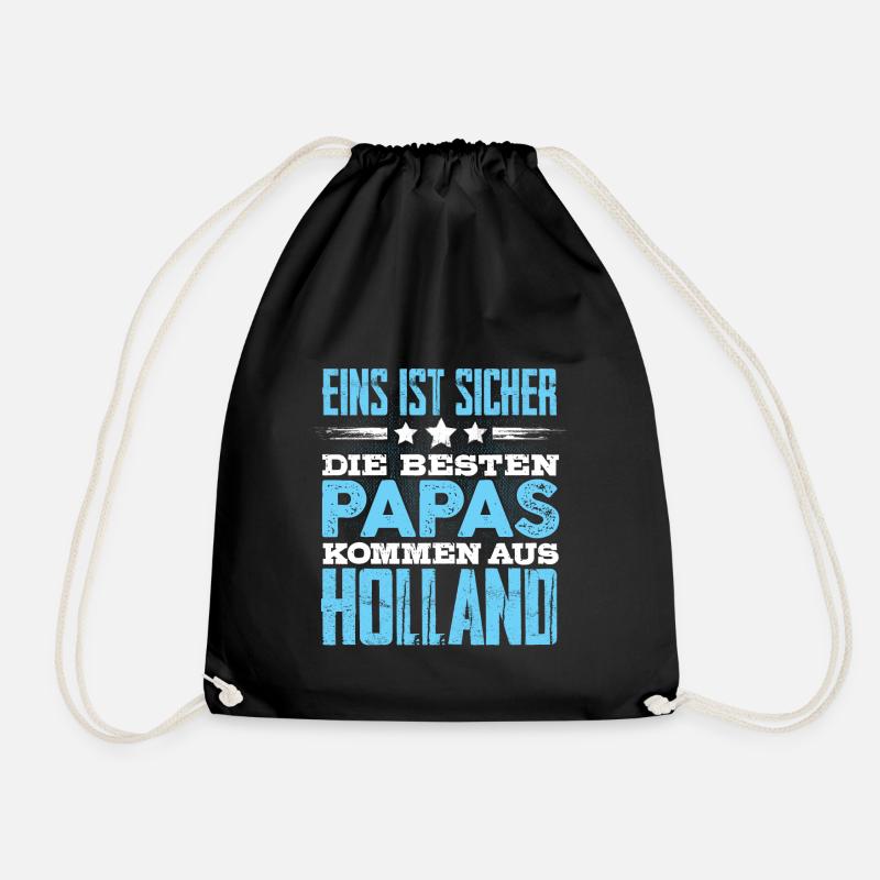 HOLLAND - papa - Turnbeutel - Schwarz