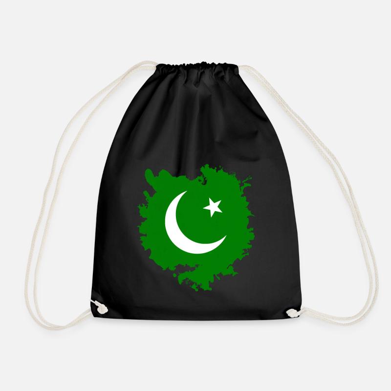 Pakistan - Drawstring Bag - black