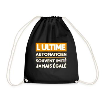 cadeau marrant ultime automaticien ingénieur - Sac de sport léger - noir - Devant