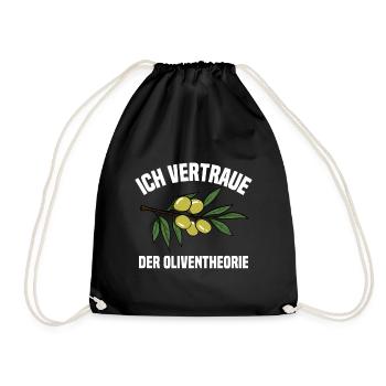 Die Oliventheorie - Turnbeutel - Schwarz - Vorne