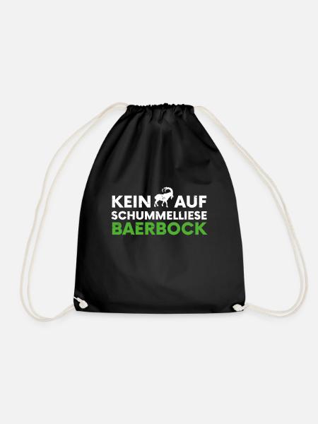 Kein Bock auf Baerbock - lustiges Grüne Nein Danke - Turnbeutel - Schwarz