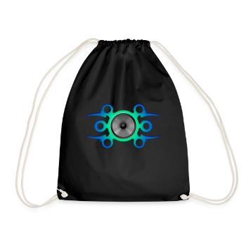 FEERSUM green blue - Drawstring Bag - black - Front