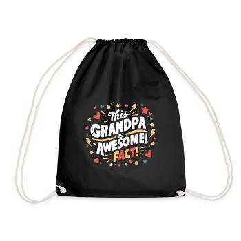 Notre super arrière-grand-père - Sac de sport léger - noir - Devant