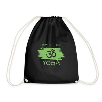 Yoga - Turnbeutel - Schwarz - Vorne