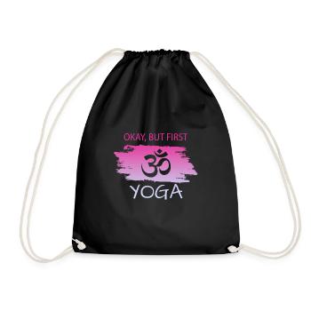 Yoga - Turnbeutel - Schwarz - Vorne